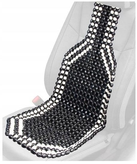 MATA KORALIKOWA CIEMNA DŁUGA FOTEL KORALIKI CZARNE OUTLET